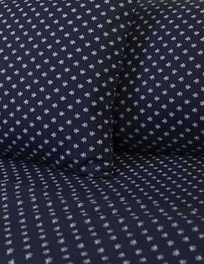 Juego de sábanas de microfibra 100 hilos Original Penguin logo navy mf