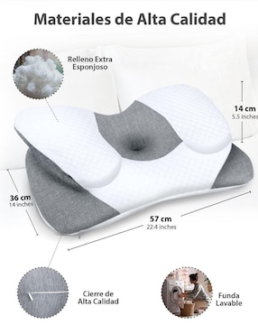 Almohada Magma Life Almohada ergonómica Memory Foam firmeza baja