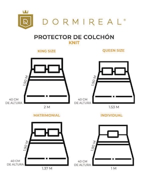 Protector de colchón Dormireal Knit