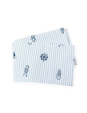 Juego de sábanas de algodón 150 hilos Nautica Mainline Navy