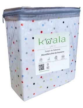 Juego de sábanas de microfibra Rebeca Koala Estampado