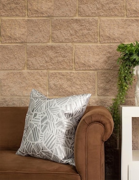 Cojín decorativo Dormireal geométrico plata