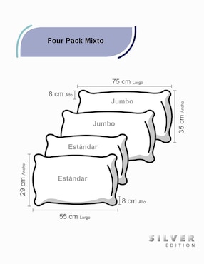 Set de almohada Silver Edition firmeza media