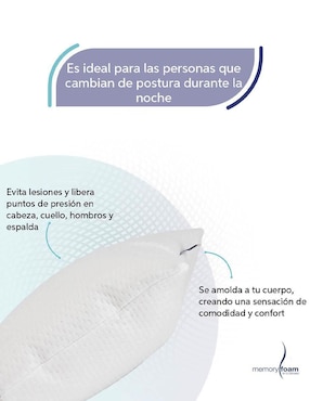 Almohada Memory Foam Two Pack Makura firmeza media