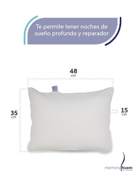 Almohada Memory Foam Two Pack Makura firmeza media