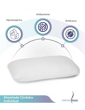 Almohada Memory Foam Córdoba firmeza media