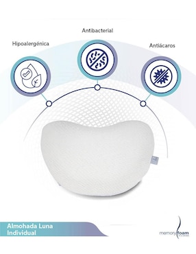 Almohada Memory Foam Luna firmeza media