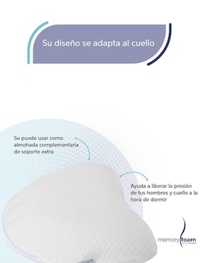 Almohada Memory Foam Luna firmeza media