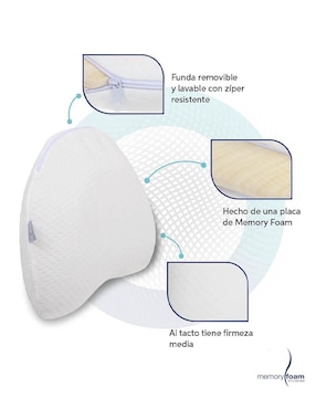 Almohada Memory Foam Luna firmeza media