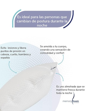 Almohada Memory Foam Cloud firmeza media