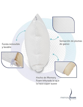 Almohada Memory Foam Cloud firmeza media