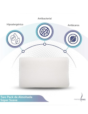 Set de almohada Memory Foam firmeza media