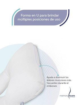Almohada prenatal Memory Foam firmeza media