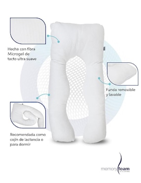 Almohada prenatal Memory Foam firmeza media