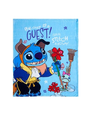 Cobertor Stitch Providencia Stitch flores estampado infantil