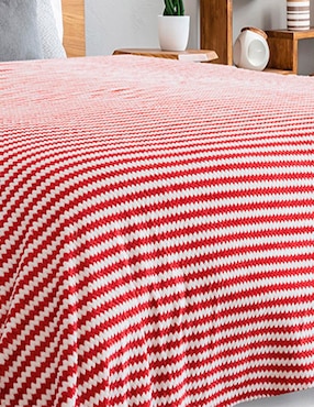 Cobertor Dormireal Calgary estampado a rayas
