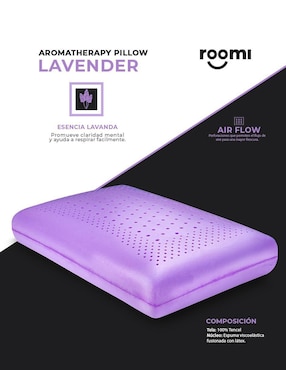 Almohada Roomi Aromaterapia Lavanda firmeza media