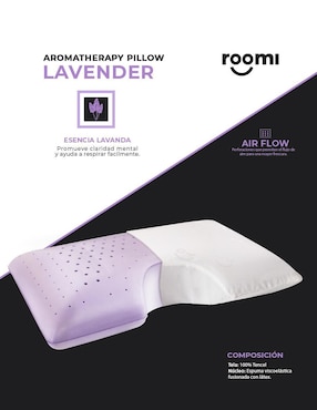 Almohada Roomi Shoulder Aromaterapia Lavanda firmeza media