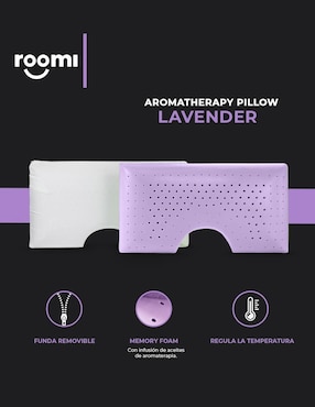Almohada Roomi Shoulder Aromaterapia Lavanda firmeza media