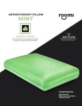 Almohada Roomi Aromaterapia Menta Estándar firmeza media