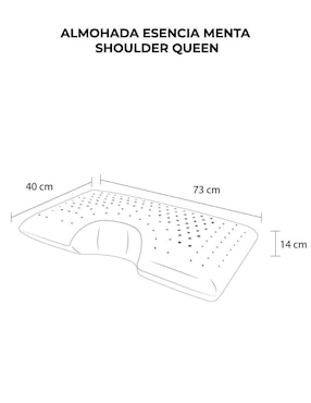 Almohada Roomi Shoulder Aromaterapia Menta firmeza media