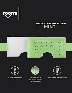 Almohada Roomi Shoulder Aromaterapia Menta firmeza media