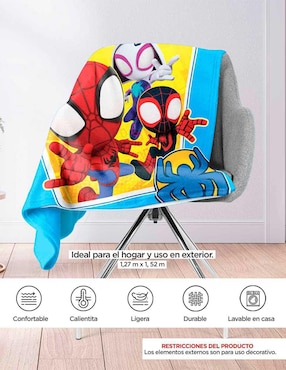 Cobertor Spidey and his Amazing Friends Providencia estampado infantil