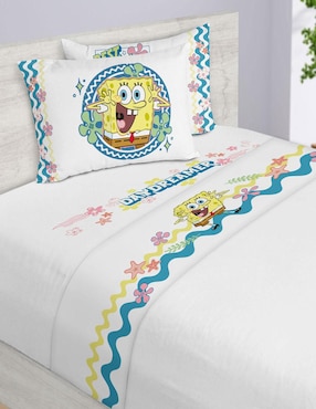 Juego de sábanas de microfibra Providencia Bob Esponja