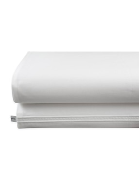 Juego de sábanas de algodón 200 hilos Tassara Fiorella White