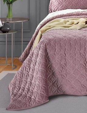 Set de colcha Regina Velvet Blush