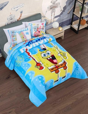 Cobertor Bob Esponja Providencia Serenity Estampado Infantil