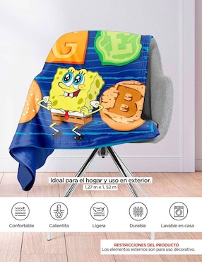 Cobertor Bob Esponja Providencia Cangreburguer