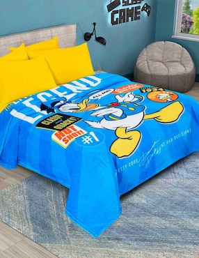 Cobertor Donald Duck Providencia Serenity Matrimonial Hot Blue