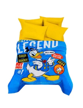 Cobertor Donald Duck Providencia Serenity Matrimonial Hot Blue