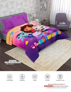 Cobertor Gabby's Dollhouse Providencia Serenity Gabby Ameowzing