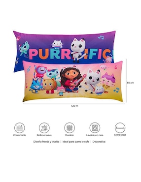 Almohada Providencia Súper Jumbo Gabby Purrific firmeza media