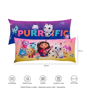 Almohada Providencia Súper Jumbo Gabby Purrific firmeza media