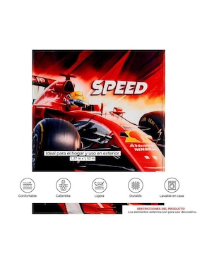 Cobertor Providencia Frazada Serenity Racing Furious