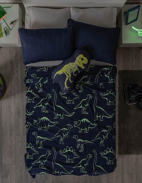 Cobertor Vianney niños estampado dinosaurio