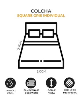 Set de colcha Dormireal Squares
