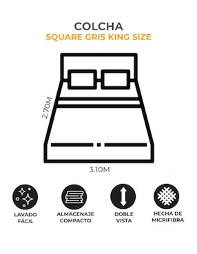 Set de colcha Dormireal Squares