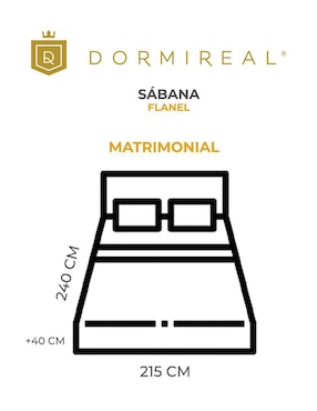 Juego de sábanas de franela Dormireal Flannel Quebec