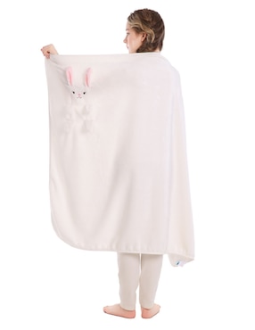 Frazada de tejido plano Haus Kids Travel Bunny para niña