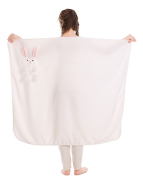 Frazada de tejido plano Haus Kids Travel Bunny para niña