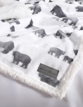 Frazada de tejido plano Eddie Bauer Bear Vill Ivory unisex