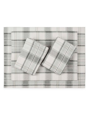 Juego de sábanas de franela 80 hilos Eddie Bauer Chinook Plaid