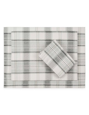 Juego de sábanas de franela 80 hilos Eddie Bauer Chinook Plaid