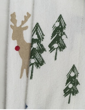 Juego de sábanas de franela 80 hilos Eddie Bauer Jolly Deer