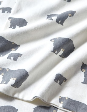 Juego de sábanas de franela 80 hilos Eddie Bauer bear family