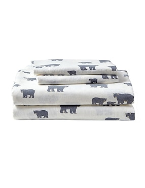 Juego de sábanas de franela 80 hilos Eddie Bauer bear family